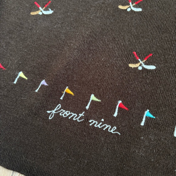 Vintage Andreno Argenti Brown Knit Golf Sweater - Picture 5 of 8